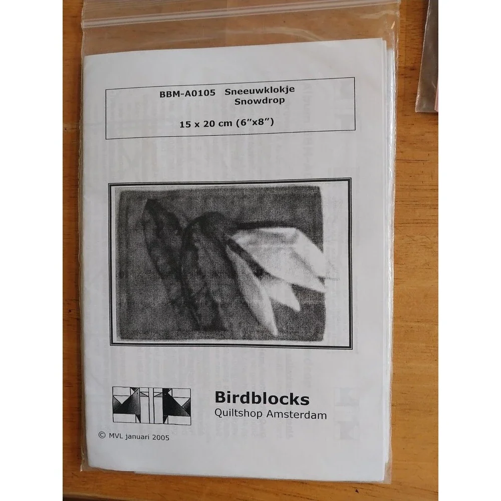 BBM-A0105 Sneeuwklokje Snowdrop 15 X 20 Bird Blocks